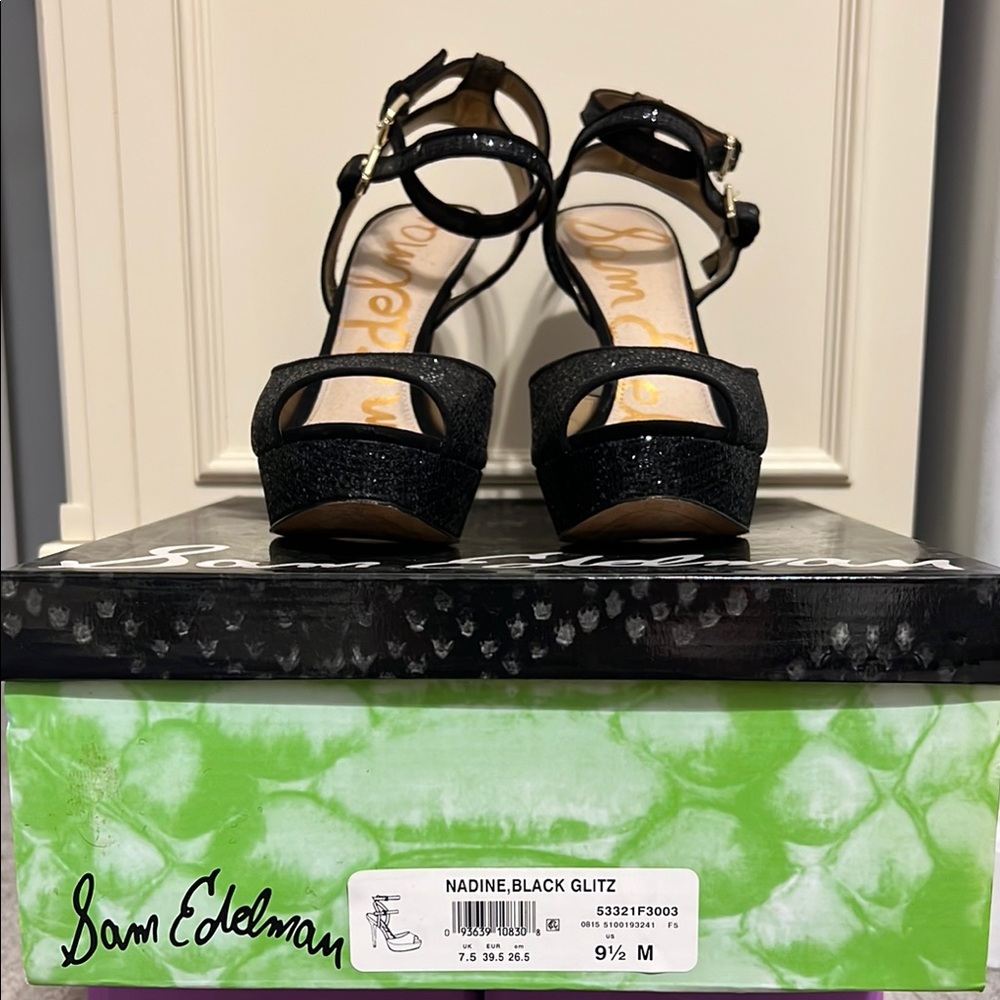 EUC Sam Edelman Nadine Black Glitz